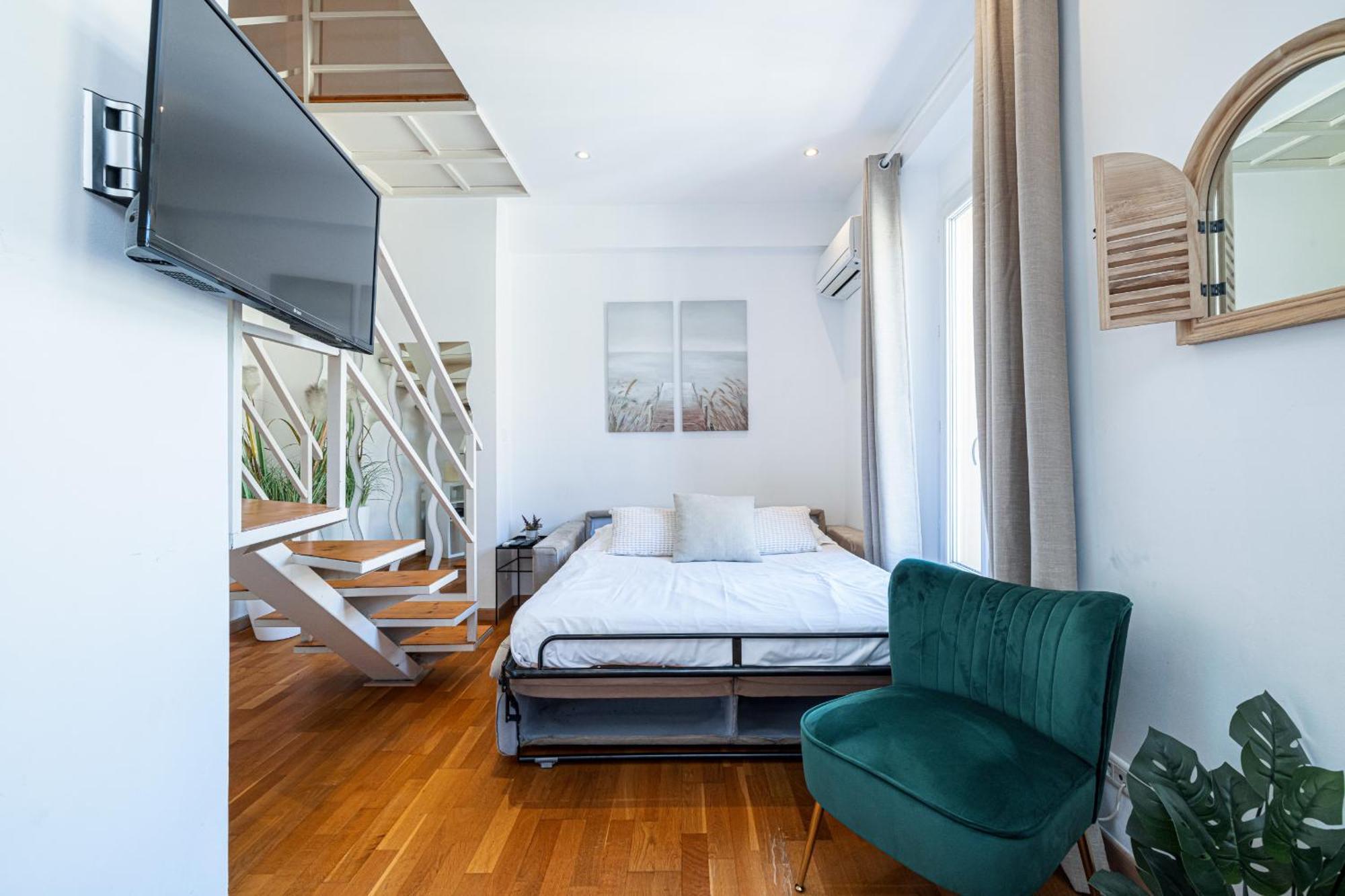 Ferienwohnung Massena Street - 1 Bdr Duplex With Ac & Parking Nizza Exterior foto