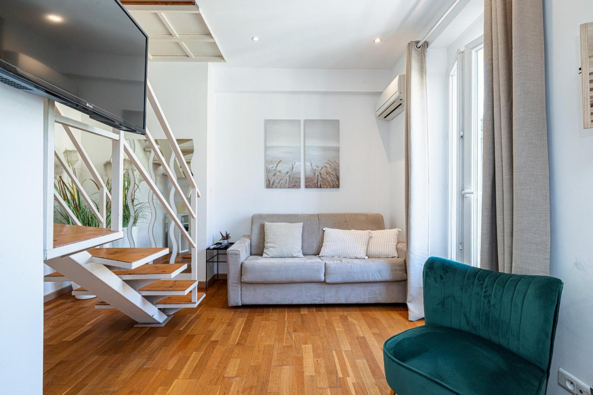 Ferienwohnung Massena Street - 1 Bdr Duplex With Ac & Parking Nizza Exterior foto