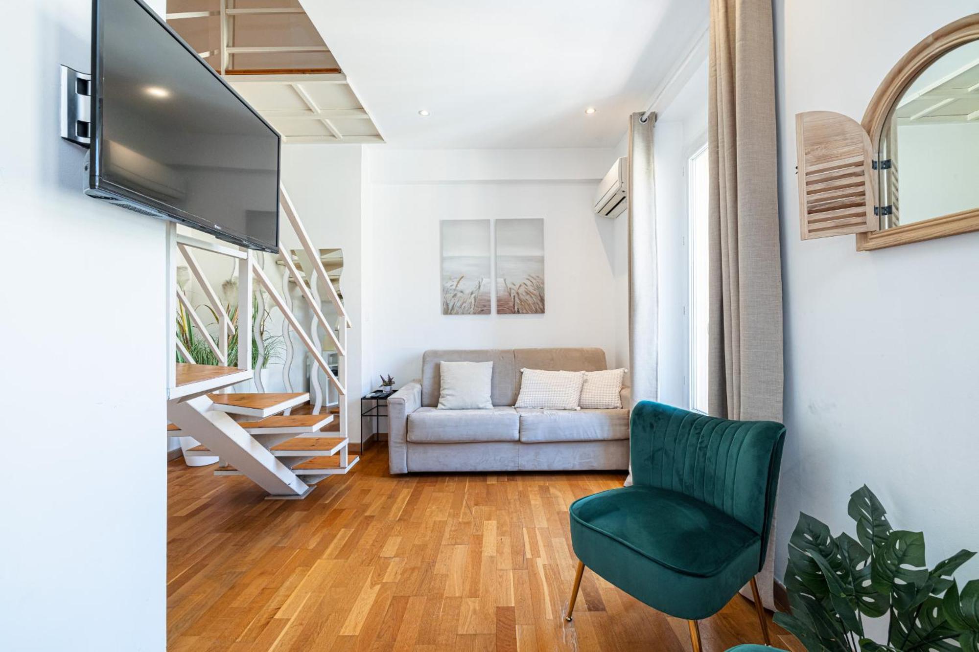 Ferienwohnung Massena Street - 1 Bdr Duplex With Ac & Parking Nizza Exterior foto
