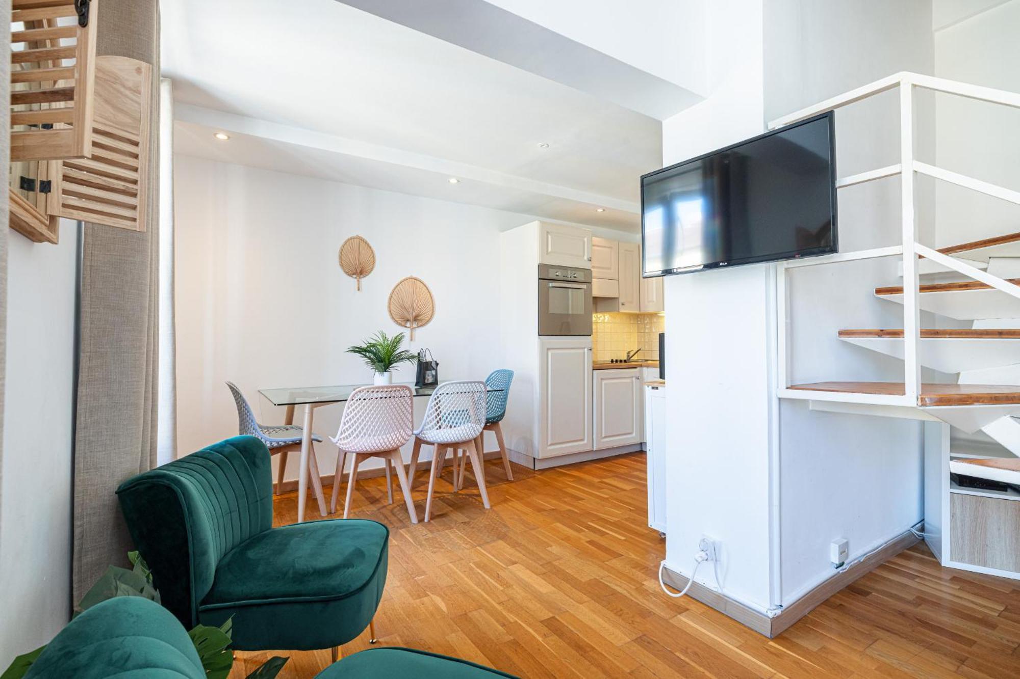 Ferienwohnung Massena Street - 1 Bdr Duplex With Ac & Parking Nizza Exterior foto